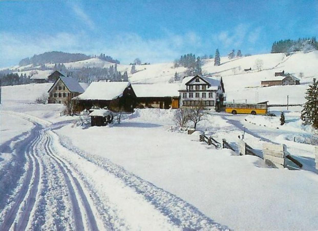 Hotel Garni Traube B&B Schwellbrunn Exterior foto